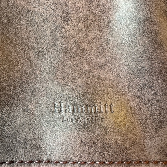 Hammitt Montana Reversible Mahogany Black Leather Large Crossbody Bag - Picture 1 of 10